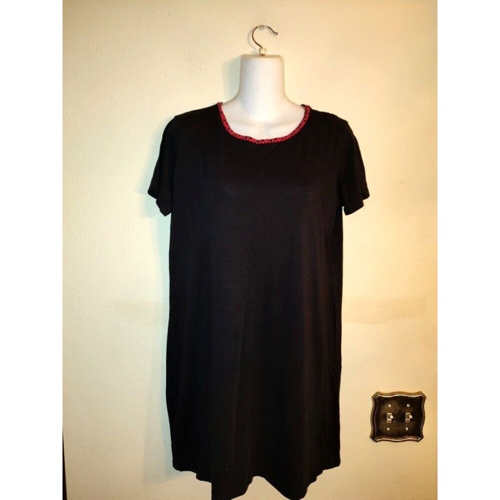 Women's Michael Kors Knee Light Casual Black T Shirt Dress Size P / L